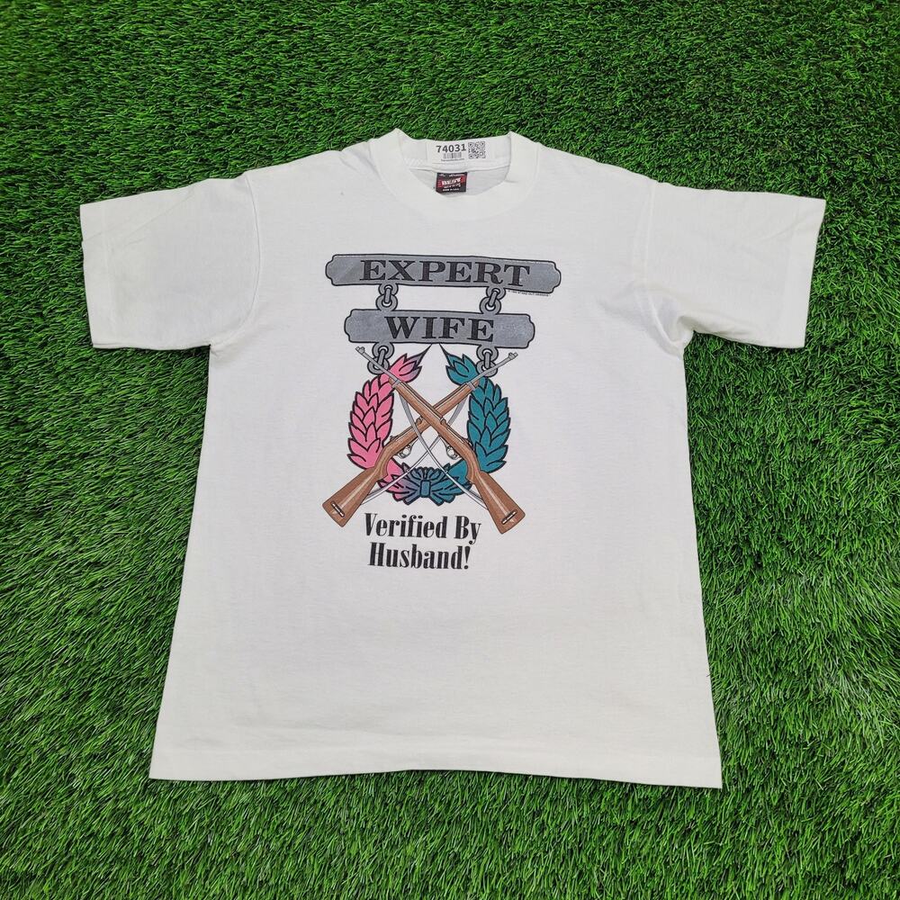 Vintage 1994 Best Wife Shirt Womens Medium 19x25 USA